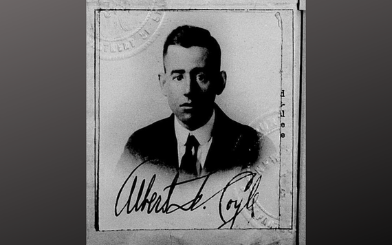 Albert Freeman Coyle\'s passport photo, from 1919.