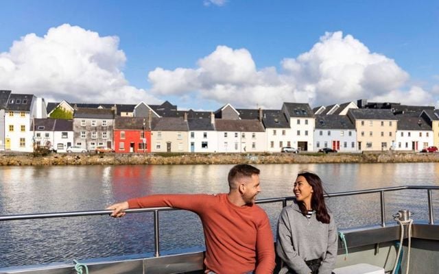 Views from a boat of Claddagh, Galway city.