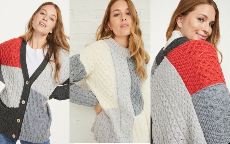 Aran Woollen Mills Cable Knit Sweater 100% Irish Wool Jumper Made