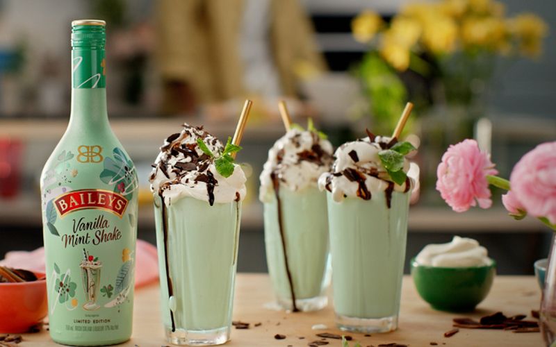 Baileys Vanilla Mint Shake Irish Cream