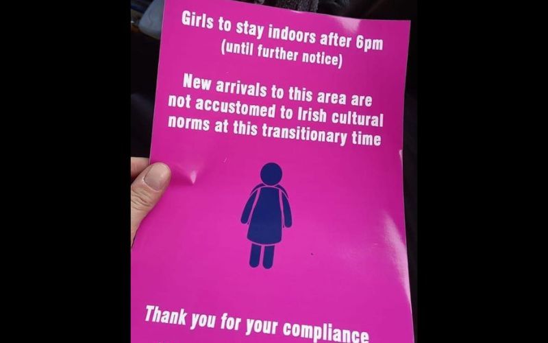 No girls in Ireland are not under curfew leaflet debunked