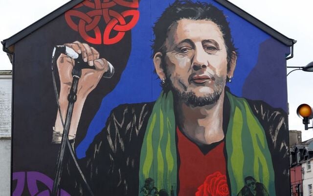 The new Shane MacGowan mural on Emmet Place in Nenagh, Co Tipperary.