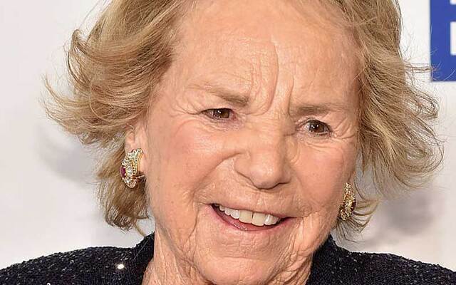 December 16, 2014:  Ethel Kennedy attends the RFK Ripple Of Hope Gala at Hilton Hotel Midtown in New York City.