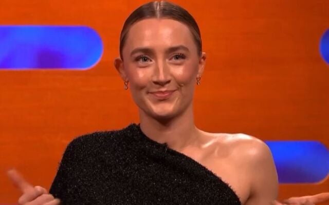 Saoirse Ronan on \"The Graham Norton Show.\"