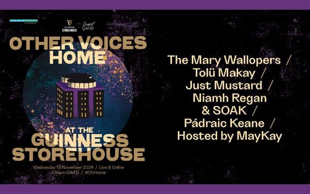 Other Voices: Home at the Guinness Storehouse will stream live on Wednesday, November 13.