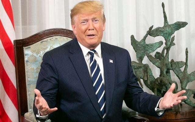 June 5, 2019: US President Donald Trump at Shannon Airport in Co Clare.