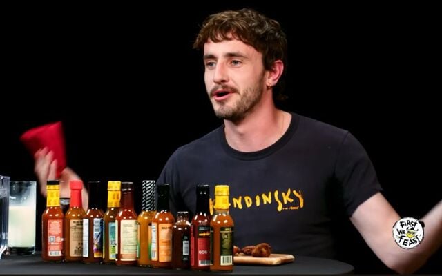 Paul Mescal in the November 14, 2024 episode of \"Hot Ones.\"