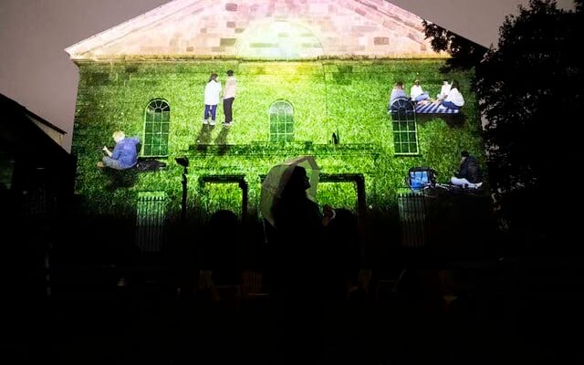 \"Winter Sun\" by Elinor O’Donovan is a digital art projection at Triskel Arts Centre in Cork.