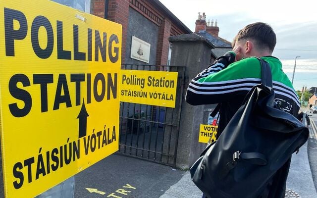 June 7, 2024: The polling station at Glasnevin National School Dublin for the Local and European Elections 2024.