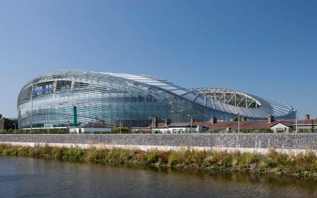 The Aviva Stadium in Dublin.