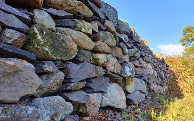 Dry Stone Wall in Ireland.