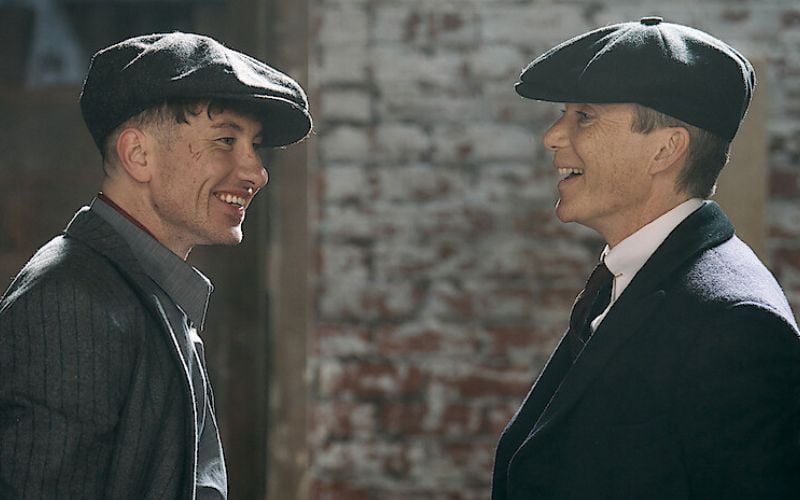 Cillian Murphy and Barry Keoghan snapped on set as “Peaky Blinders” movie wraps