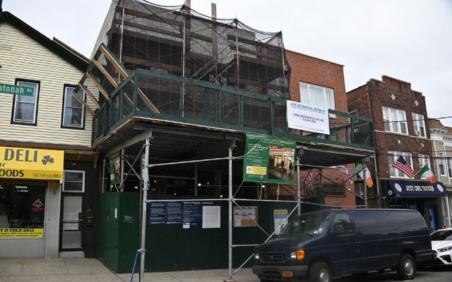 The EIIC under renovation on Katonah Avenue. 