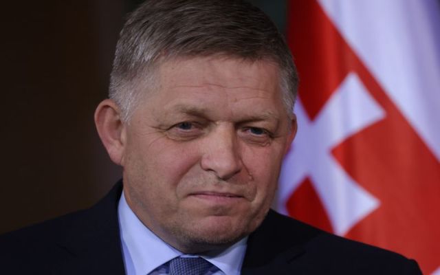 January 24, 2024: Slovak Prime Minister Robert Fico speaks to the media prior to talks with German Chancellor Olaf Scholz at the Chancellery in Berlin, Germany. 
