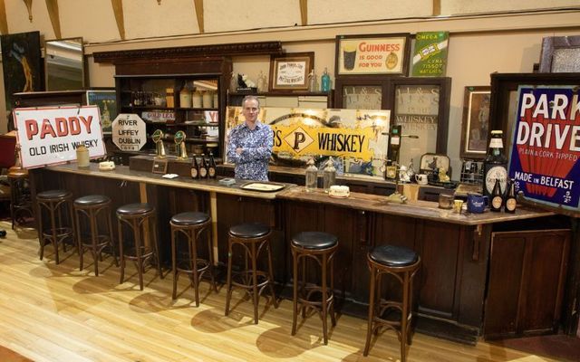 Niall Mullen pictured at the reconstructed Kennedy\'s bar. 