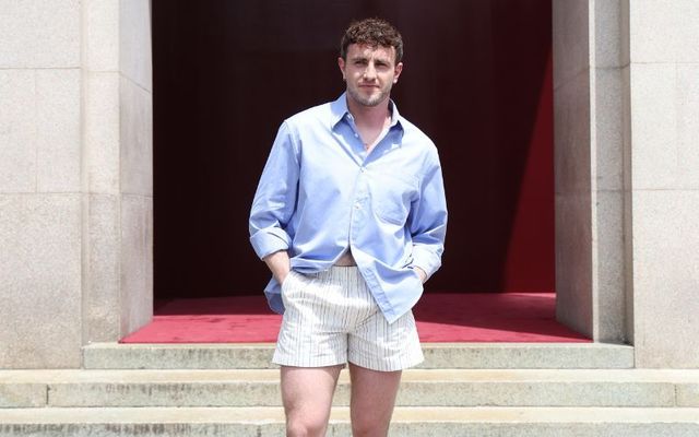 June 17, 2024: Paul Mescal is seen at the Gucci Men\'s Spring Summer 2025 Fashion Show during the Milan Fashion Week Menswear Spring/Summer 2025 at Triennale di Milano in Milan, Italy.