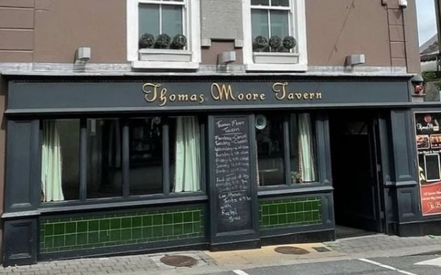 The Thomas Moore Tavern, in the Cornmarket, in Wexford Town.