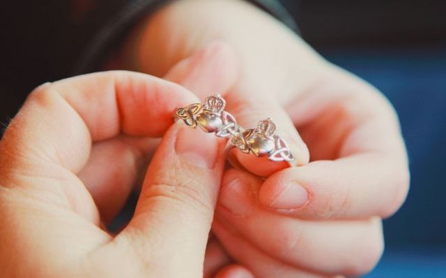 The iconic Irish ring, the Claddagh, from County Galway.