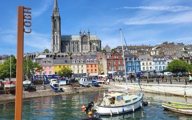 A view of Cobh from the Quay.