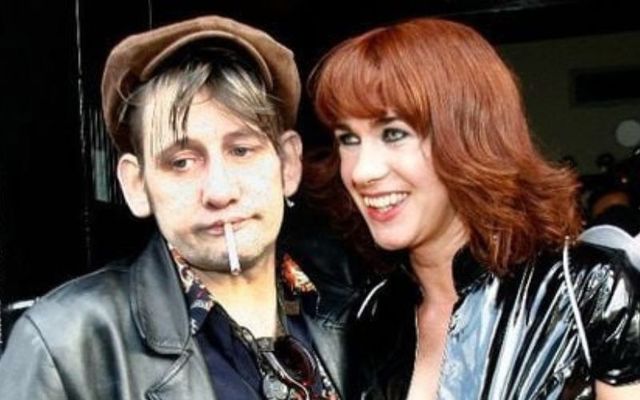 April 11, 2007: Shane MacGowan and Victoria Mary Clarke at her book \'Angel in Disguise\' launch at Vicar Street, Dublin.