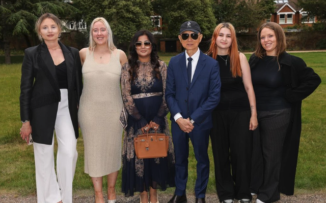 Graduates of the Jimmy Choo Academy, including Demi O\'Shea second from the left. 