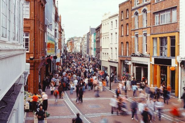 Grafton Street in Ireland\'s capital city, Dublin.