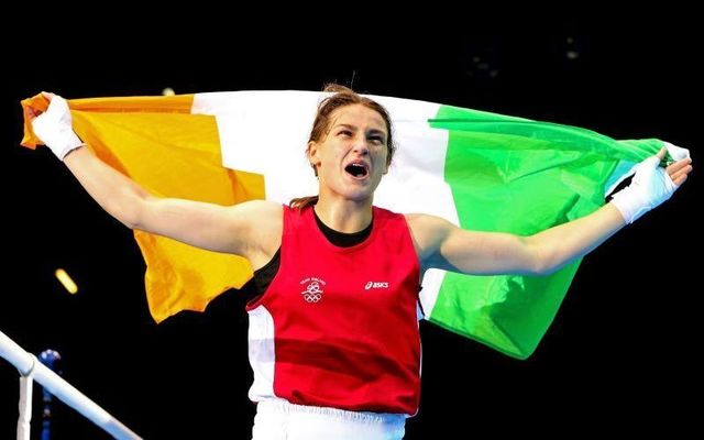 August 9, 2012: Katie Taylor celebrates at the London 2012 Olympic Games.