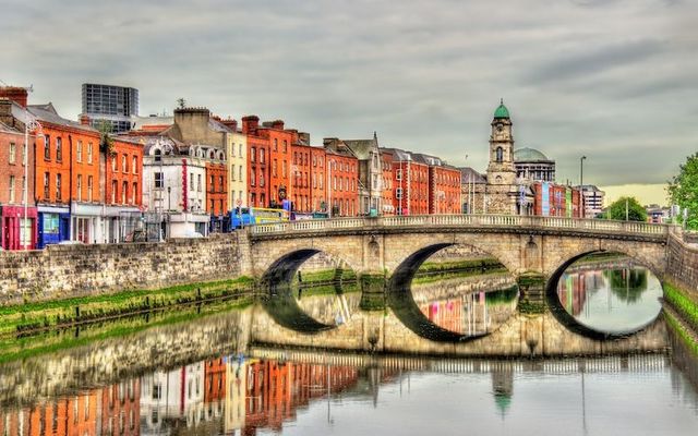 View of Mellows Bridge in Dublin.