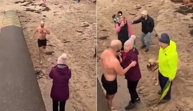 Sure he just fancied a dip! TikTok goes wild for Kerry reunion. 