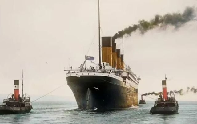 \"Titanic in Colour\" is a new history program showing the only existing footage of the doomed liner in color.