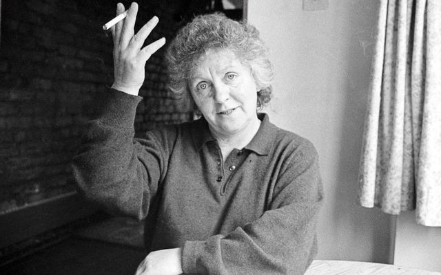 Nell McCafferty, pictured here in her home in 1984.