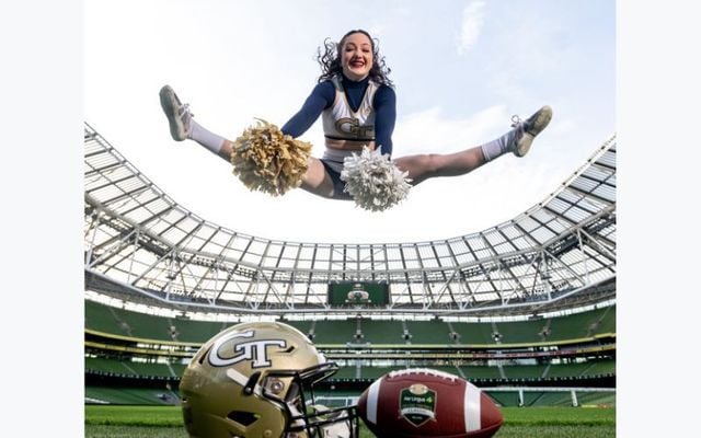 The Aer Lingus College Football Classic football game 2024 between Georgia Tech and Florida State University taking place on 24th August in the Aviva Stadium.