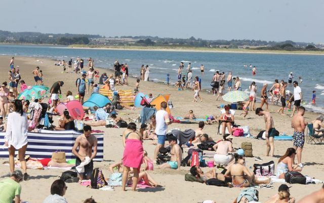 Burrow Beach in Sutton, Dublin in August 2022.