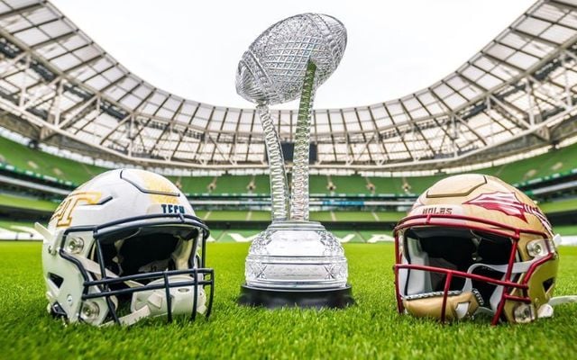 Georgia Tech and Florida State University will play for the Keough-Naughton College Football Trophy during the 2024 Aer Lingus College Football Classic on August 24.