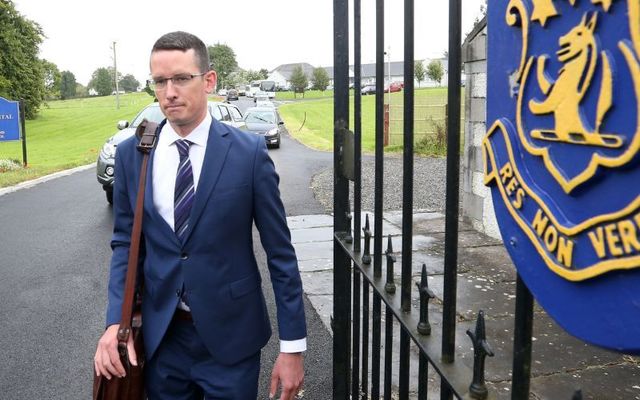 August 28, 2023: Enoch Burke leaving Wilson Hospital School in Co Westmeath, where he was sacked from at the beginning of the new term.