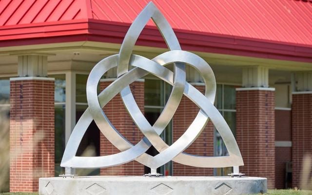 The \'Eternal Heart\' sculpture was unveiled at the Choctaw Capitol Grounds on Friday, August 30.