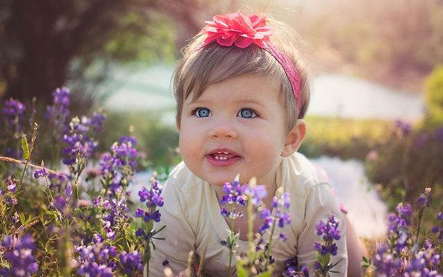 Pretty as a picture: Roisín, the Irish name that means little rose. 