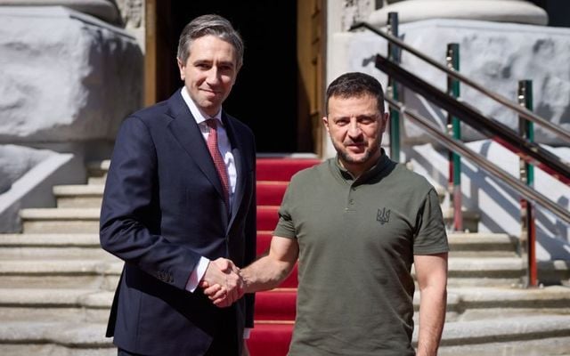 September 4, 2024: Taoiseach Simon Harris with President Volodymyr Zelenskyy in Kyiv, the capital of Ukraine.