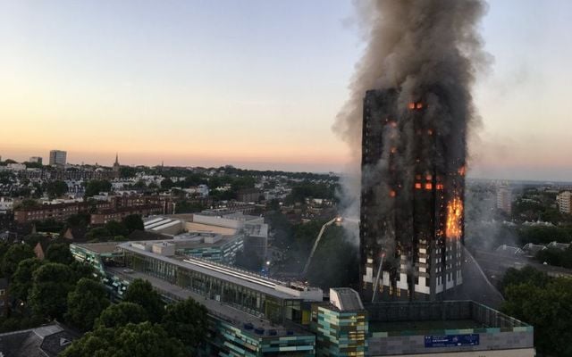 June 14, 2017: Fire at the high-rise Grenfell Tower in North Kensington, West London.