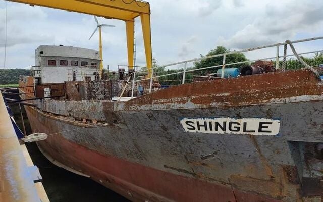 The MV Shingle will be sunk in Killala Bay to create Ireland\'s first artificial reef. 