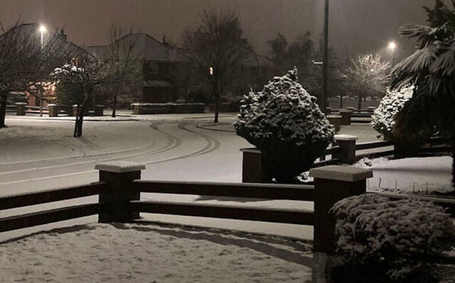 Snow scenes in Portlaoise, Co Laois.