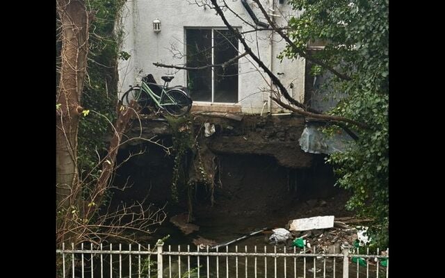 The collapse of the Camac River wall has caused \"catastrophic\" damage to this Dublin couple\'s home.