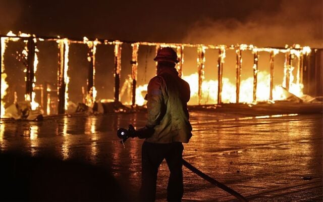 Scenes from the devastating Palisades Fire in California on January 8, 2025.