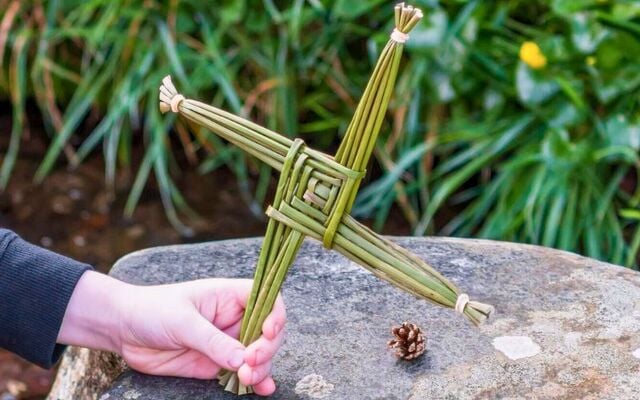 The weaving of St. Brigid\'s Cross is a part of Ireland’s National Inventory of Intangible Cultural Heritage.