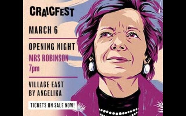 CraicFest begins on Thursday, March 6 with the New York premiere of the award-winning documentary \"Mrs. Robinson.\"