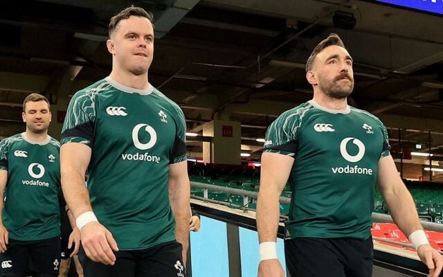 February 21, 2025: Team Ireland steps out for the Captain\'s Run in Cardiff, the day before facing off against Wales in Six Nations.