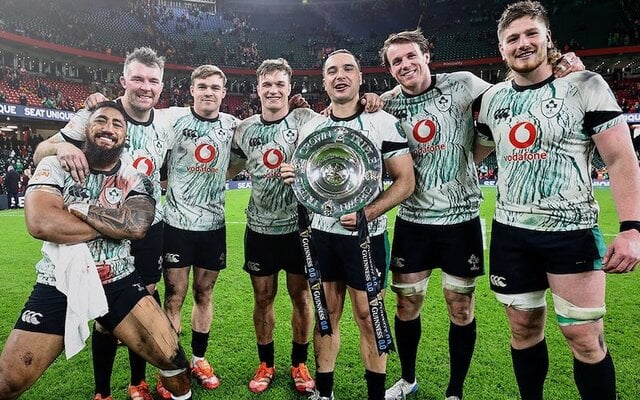 Ireland beat Wales in the Six Nations match on Saturday, February 22, 2025, claiming the Triple Crown.