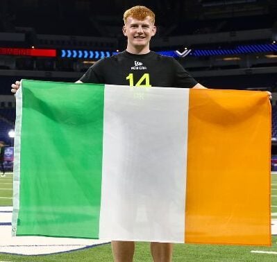 Two Irish athletes named to NFL's International Player Pathway program