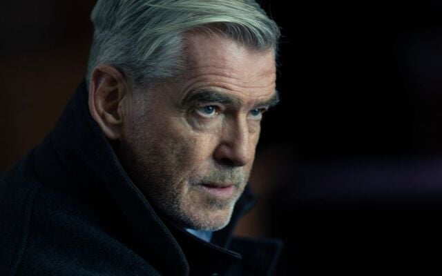 Pierce Brosnan as Conrad Harrigan in the new Paramount+ series \"MobLand.\"