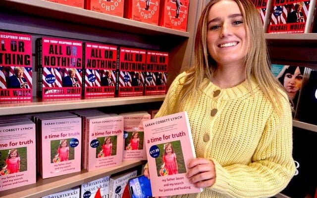 Sarah Corbett Lynch with her new book \"A Time for Truth.\"